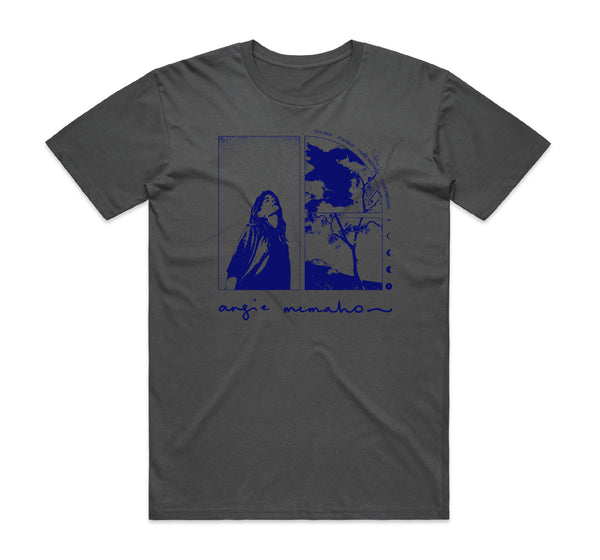 Light Again Dark Blue Print T-Shirt