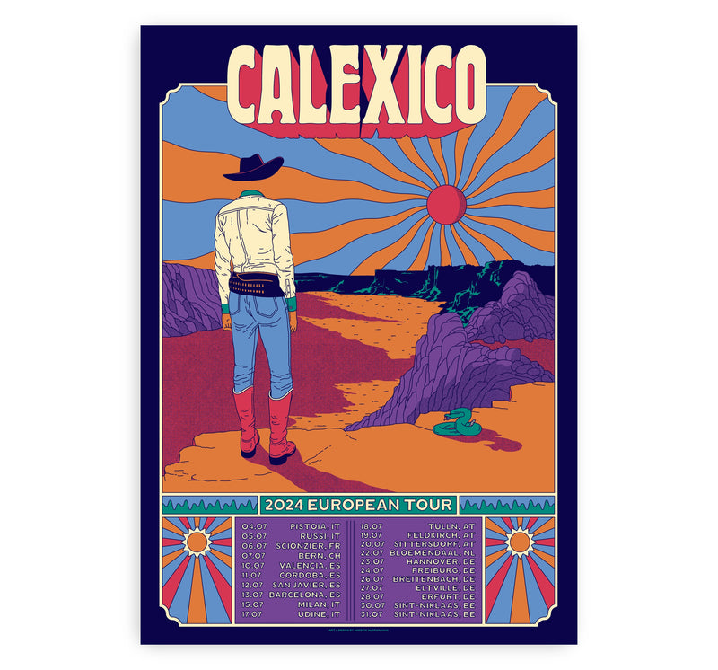 Calexico European Tour 2024 Poster