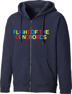Flight of the Conchords Multicolor Zip Hoodie Hoodie- Bingo Merch Official Merchandise Shop Official