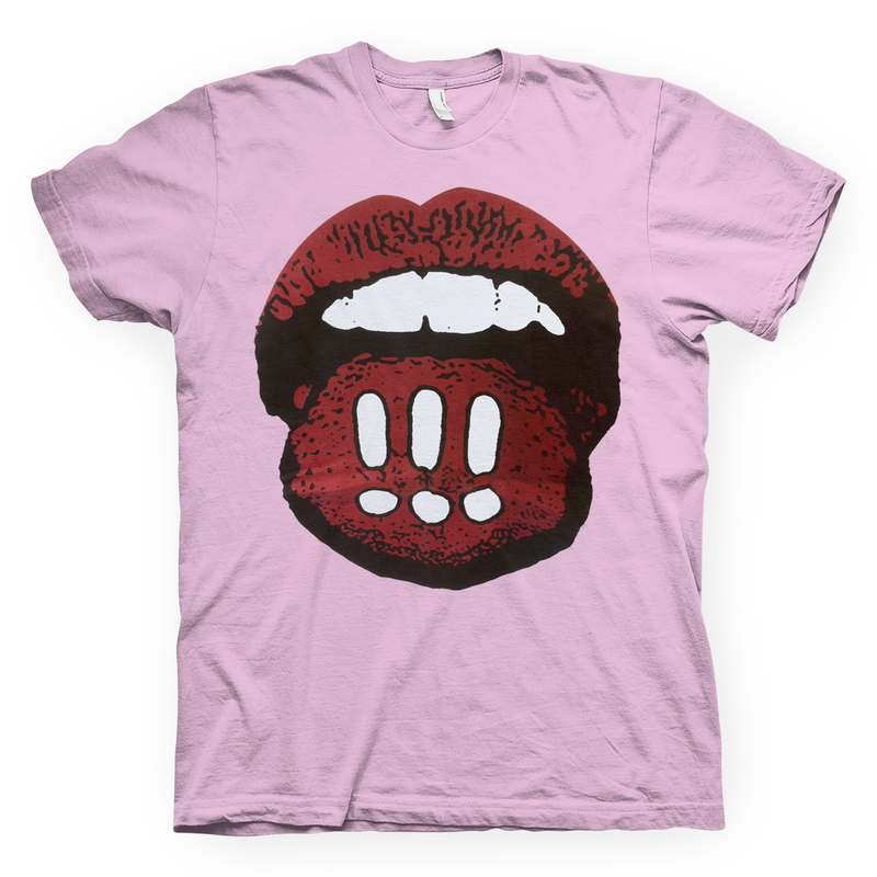 !!! Mouth Lilac T-shirt- Bingo Merch Official Merchandise Shop Official